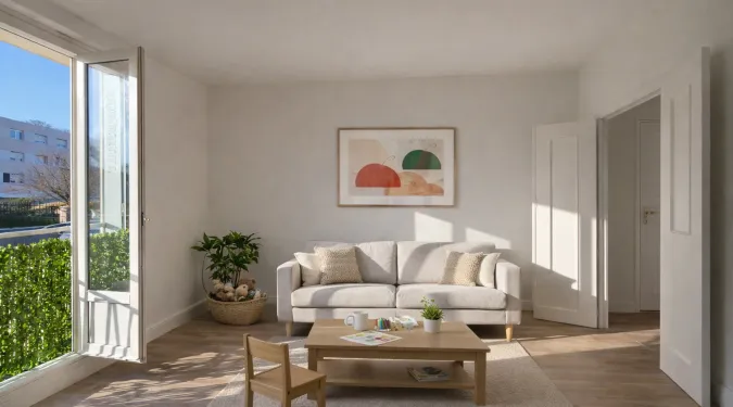 vue séjour T3 TOURS  proche IUT à vendre sur Tours-Nord sur Saint-Symphorien | Vente 37.fr • Bien proposé par GAUTARD Immobilier