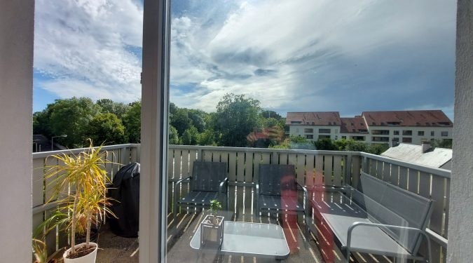 vue balcon terrasse appartement type 3 de 45 m2 à vendre sur Tours-Nord | Vente 37.fr • Bien proposé par GAUTARD Immobilier