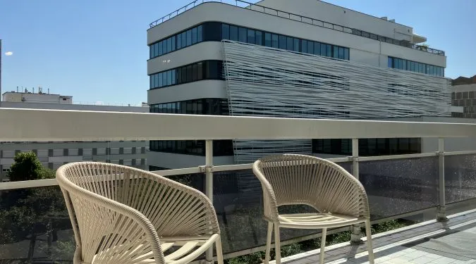 Vue balcon Appartement T2 à vendre sur Tours Centre dans Résidences Services pour Seniors | Vente 37.fr • Bien proposé par GAUTARD Immobilier